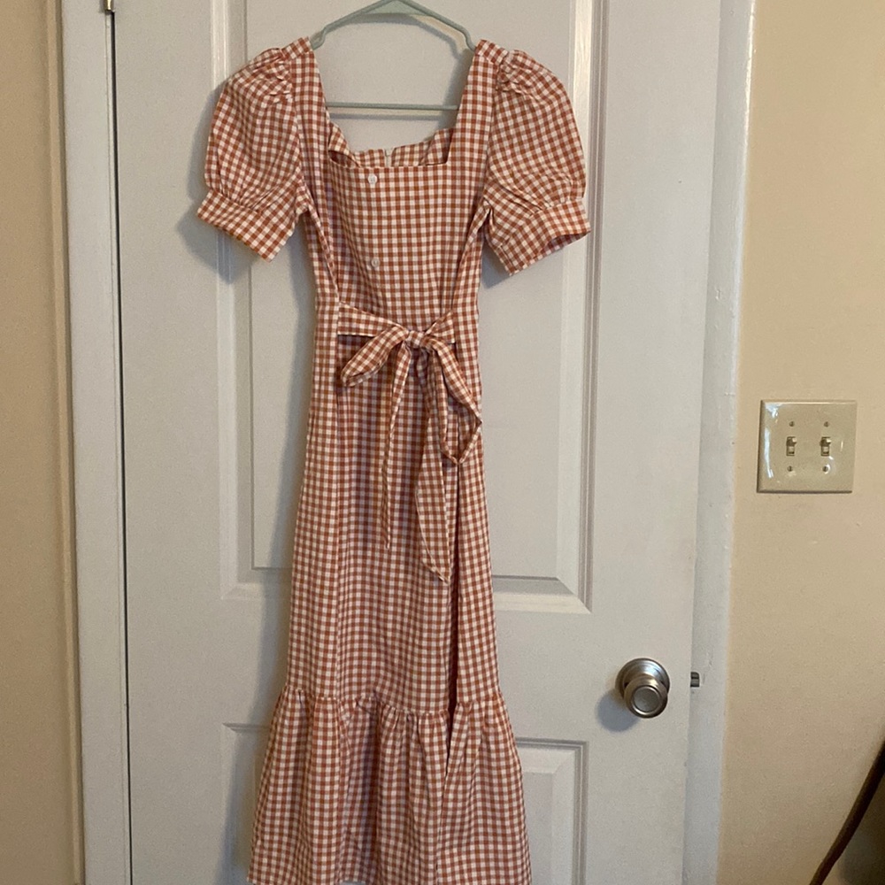 Gingham dress size small